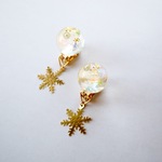 【受注生産】六花rikka＊冬の朝イヤリング