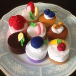 フェルト ままごと ★香★caféケーキ 丸②
