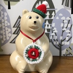 北欧しろくま貯金箱　クリスマス雑貨2点セット