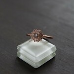 ホワイトトパーズ　サークルＣＺリング　SILVER925　PG