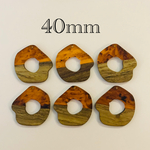 importアクリルチャーム　ブラウン　6個入り