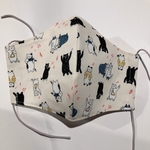 送料無料꙳★*ﾟ秋用マスク/大人用/プレゼントにも/猫柄/かわいい/冬用/爽やか/手作りマスク/ハンドメイド/猫マスク#猫#音楽