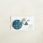 ★くるみボタンブローチ★