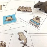 まったりカピバラの詰め合わせ　ミニメモ帳　20枚