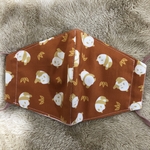 【再販】大人用立体マスク　J26 布マスク  パンダ　赤　×  桃色パンダ　ハンドメイド