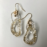 gold bubble pierce/ earring