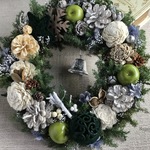 * Apple × Blue wreath  * クリスマスリース🌿　ギフト　