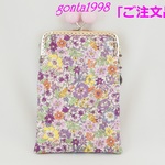｢yuko3831様のご注文品｣☆気持ち華やぐ☆がま口ポーチ(縦長)(花柄♡）
