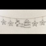 空飛ぶサンタさんのガーランド ★