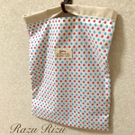 コンビニサイズ　エコバッグ　レトロいちご 〜OL品〜