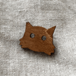 ★さくらみみのねこブローチ★　♂