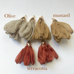 Autumn color chiffon assortment6p