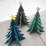 折り紙　クリスマスツリー（スモーキーカラー）