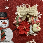 【クリスマス商品】小さなハートのリース（キラキラベージュ）