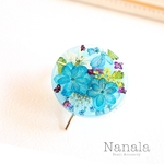 本物のお花のポニーフック　レジン　ヘアアクセサリ―