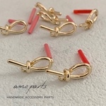 [4pcs]結び目 ピアス