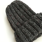 【送料無料】チャコールグレーのニット帽