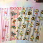 トレーシングペーパー版　厚口♡A4サイズ  縦or横  レトロアニマル  3柄入り5枚セット  