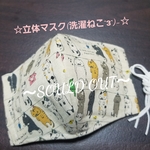 立体マスク(再販･洗濯ねこ)