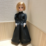 リカちゃん　アンティークドレス　黒