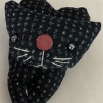 クリップ仔猫　和布　絣