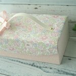 C様専用   リバティ　持ち手付き2段道具箱　ベッツィ　ピンクラベンダー
