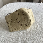 コットン刺繍レース生地の立体マスク