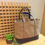 【送料込】帆布トートバッグLサイズ（ポケット付き）