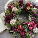 送料込☆Christmas Wreath Bordeaux　40