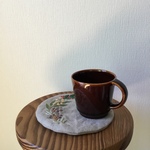 ポットマット 秋と冬の実の刺繍