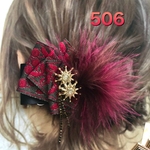 No.506  クラシカル エレガントな ポニーフック ヘアクリップ ブローチ ピン ハットピン