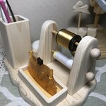 白木のヨコ型スプールホルダーH（糸通し器用）