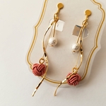 水引 淡路玉 揺れるピアス/イヤリング〈すおう〉