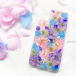 好きな色を詰め込んで、毎日に彩りを ･.｡*･.｡*♡ 押し花スマホケース