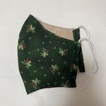 新作大人のグリーンクリスマスマスク大きいサイズ＊ハンドメイドマスク