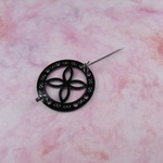 【オリジナル】ブローチ金具　黒メッキ　Broche-Noir