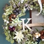 あじさいイニシャルリース＊Κ🌼