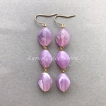 パープルマーブル▸▹ピアス＆イヤリング