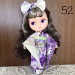 No.52  アイシードール　ネオブライス振袖３点セット　紫の花