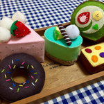 フェルトままごと フェルトスイーツ♪ ケーキセット