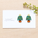 クリスマスツリー　ピアス