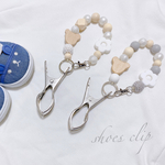 wood bear × flower シューズクリップ＊マルチクリップ