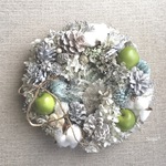  * Apple × White wreath  * クリスマスリース🌿　ギフト　