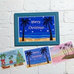 【Ｔ様専用ページ】《 ヒカリ煌めく Christmas Beach🎄》フレーム入り&ポストカードセット   