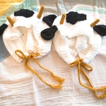 受注生産🐮牛さんボンネット🐮干支帽子･牛帽子･お正月