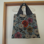 北欧柄ペタンコバッグ