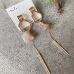 ゴールドフープチェーンピアス