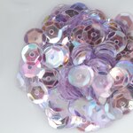 スパンコール 6mm 約340枚(約4g) 亀甲 オーロラ 薄紫 (SKK06AFMSJ00)