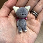いぬ様専用<身長約5センチ>ハンドメイドのbabyグレーネコさん