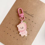 韓国♡苺のくまさんストラップ・Airpods キーホルダー🧸　